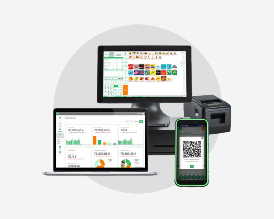 Glop TPV: pantalla táctil para hostelería, informes de ventas y cobro por QR en móvil